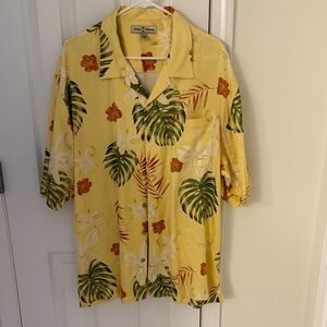 Tommy Bahama Tropical Yellow Floral Shirt